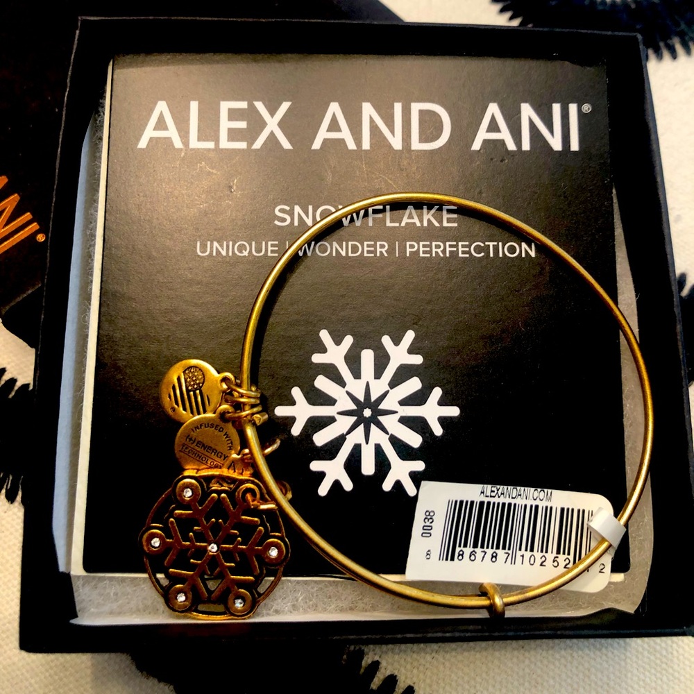 NIB Alex and Ani Snowflake Bracelet